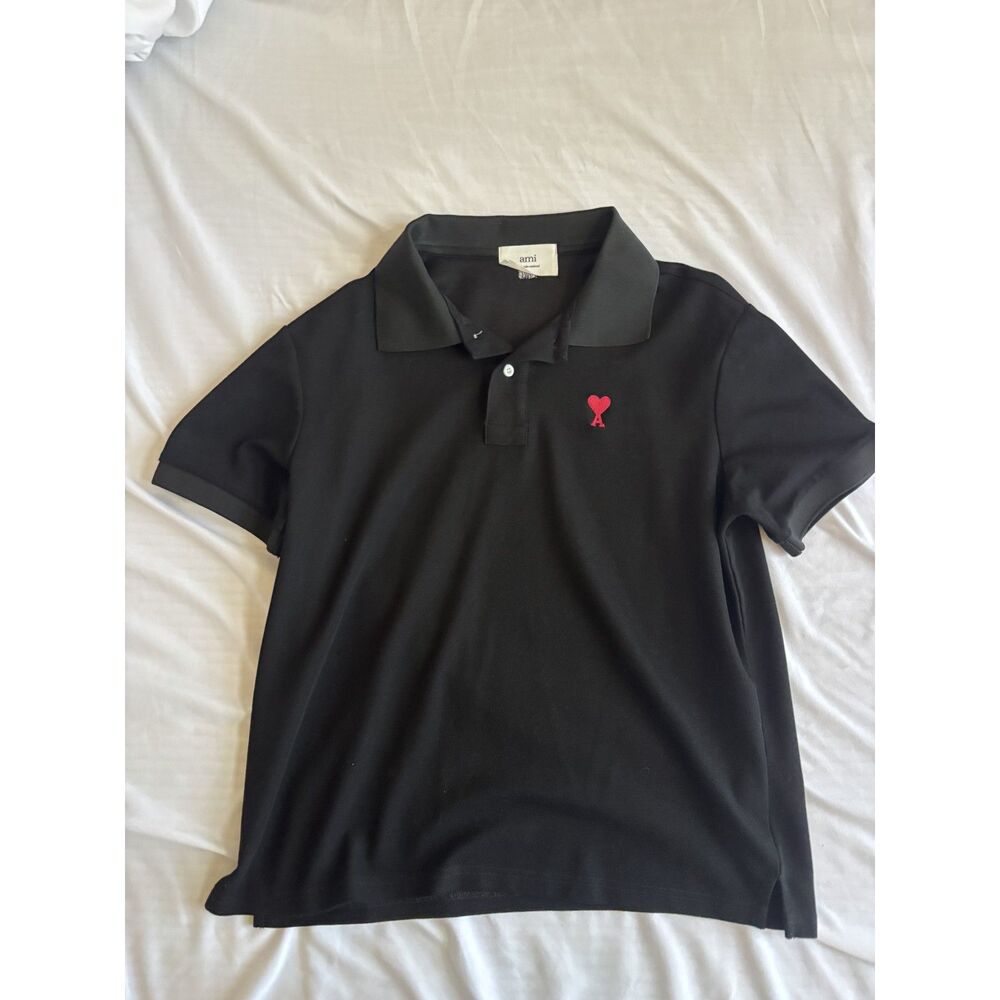 Black and Red Ami Polo